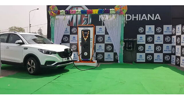 MG Motor India and Tata Power install EV charging station in Ludhiana