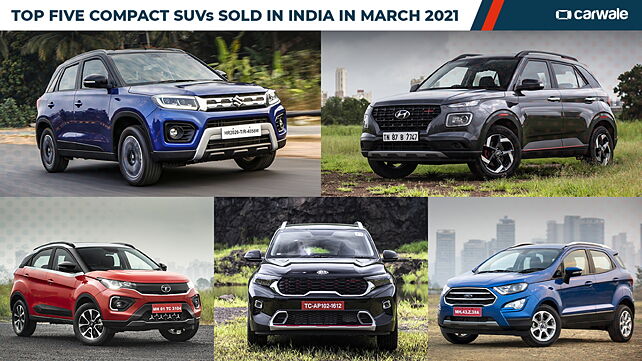Top five compact SUVs sold in India in March 2021