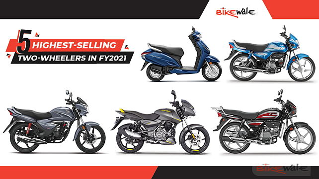 5 Highest-Selling Two-Wheelers in FY2021