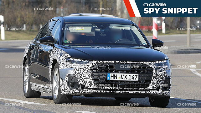 2022 Audi A8 facelift caught on test 