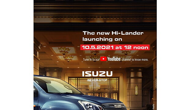 Isuzu D-Max Hi-Lander to be launched in India on 10 May, 2021