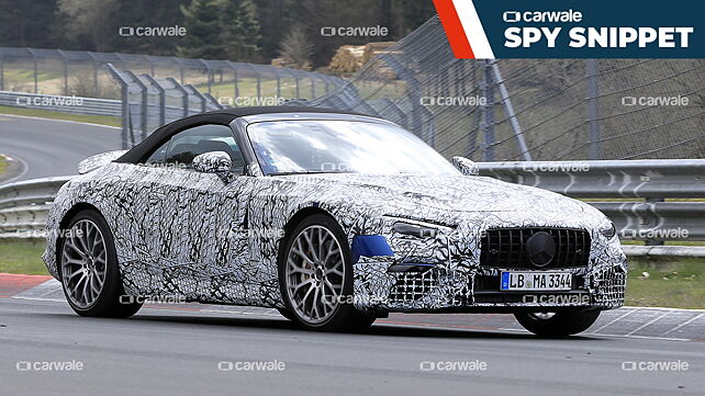 2022 Mercedes-Benz SL AMG spotted testing at the Nurburgring