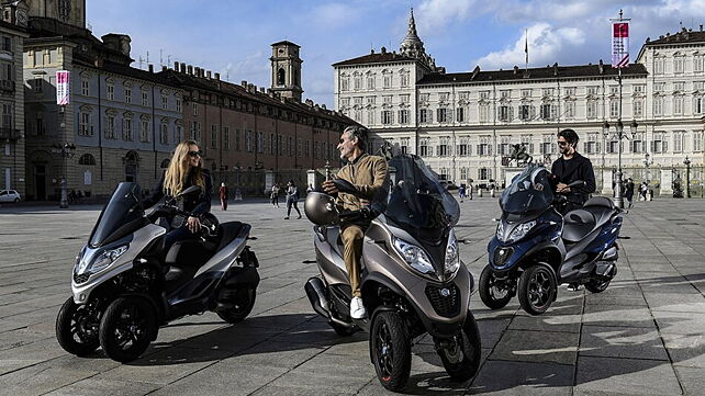 Piaggio updates its MP3 three-wheeler scooters