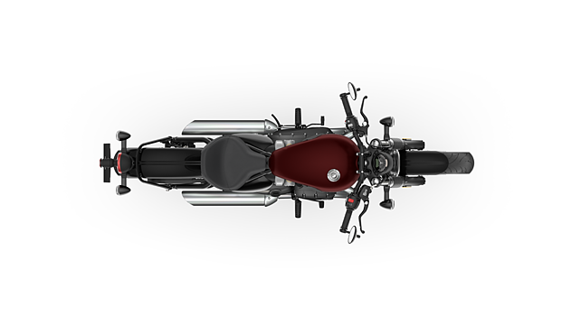 Triumph Bonneville Bobber Top View