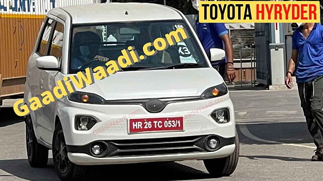 New Toyota Hyryder EV continues testing; interiors spied