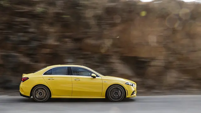 Mercedes-Benz AMG A35 Limousine Right Side View Mercedes-Benz AMG A35 Limousine Right Side View