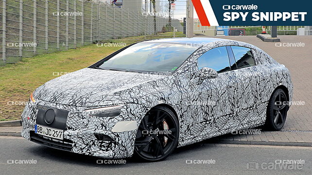 Mercedes-Benz EQE takes shape in first spied images