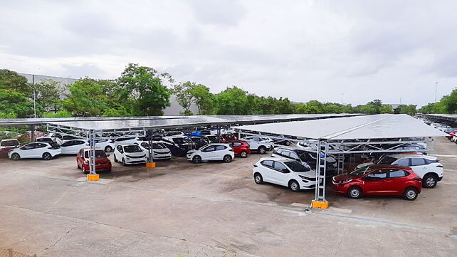 Tata Motors and Tata Power set up solar carport at Pune plant
