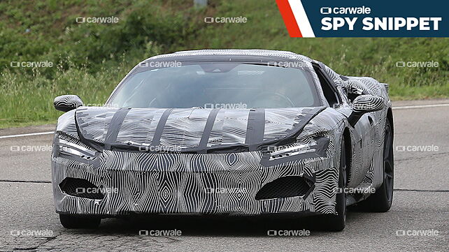 Ferrari V6 hybrid caught testing; to be unveiled later this week