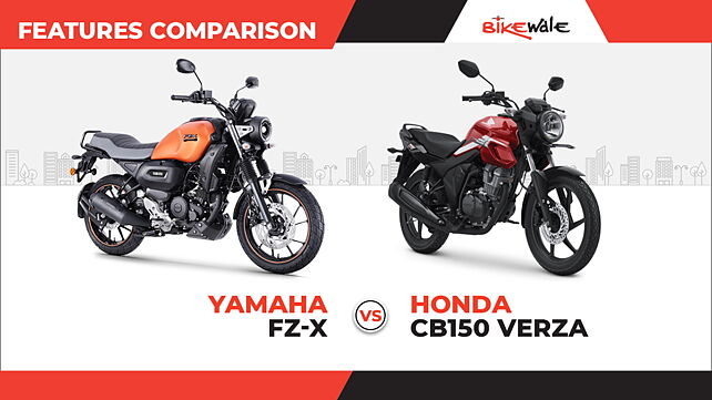 Yamaha FZ-X vs Honda CB150 Verza - Specs and Features comparison