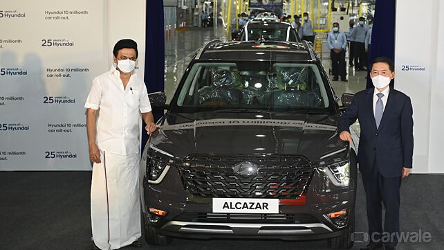 Hyundai Alcazar becomes the 10 millionth car to roll out from the factory