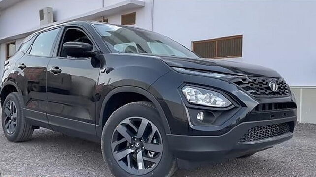 Tata Harrier Dark Edition sighted at dealership; to be launched tomorrow