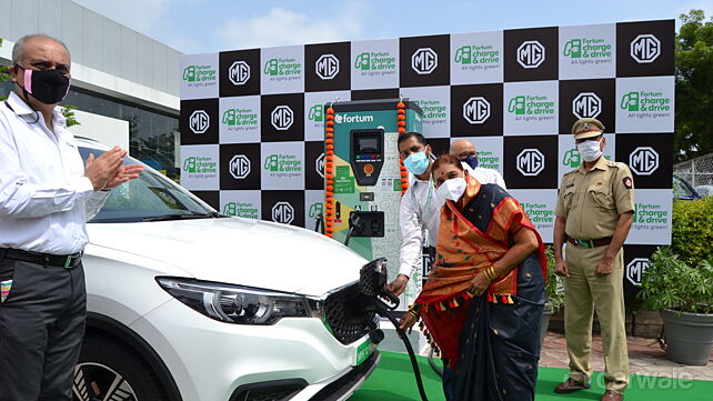 MG Motor India and Fortum install 50kW Superfast EV charging station in Pune 