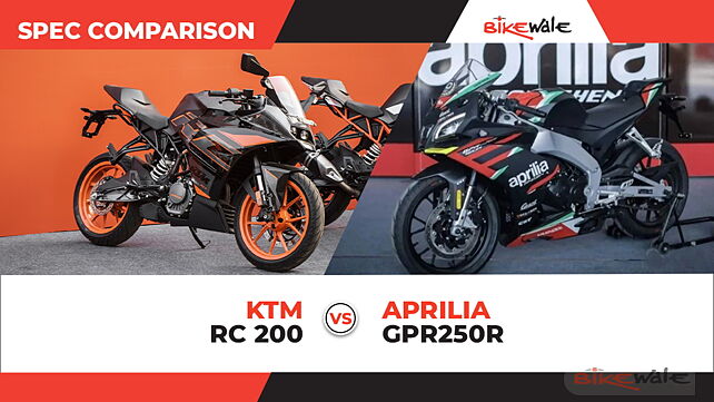 KTM RC 200 vs Aprilia GPR250R: Spec Comparison 