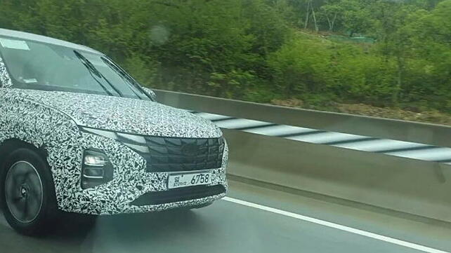 Hyundai Creta facelift spied testing; exterior styling details leaked 