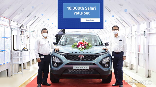 Tata Safari 10,000th unit rolls off the production line
