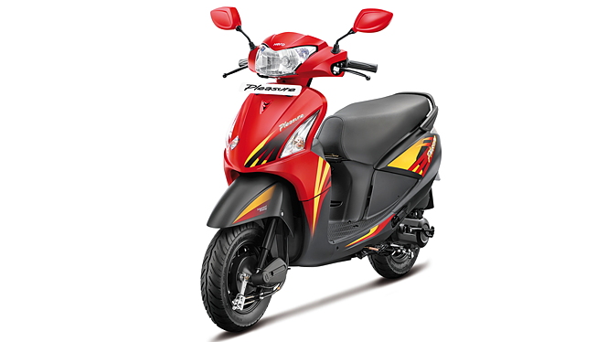 Pleasure scooty discount on road price