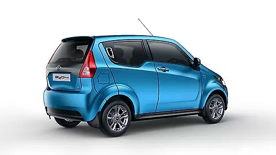 Mahindra e2o PLUS Right Rear Three Quarter Mahindra e2o PLUS Right Rear Three Quarter
