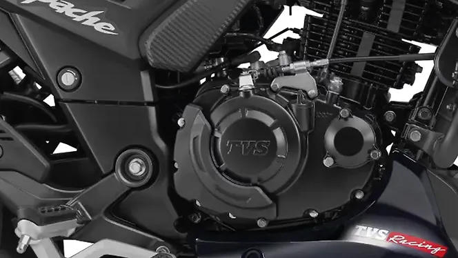 TVS Apache RTR 180 Engine From Right