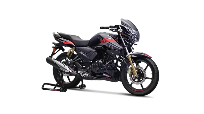 TVS Apache RTR 180 Right Front Three Quarter