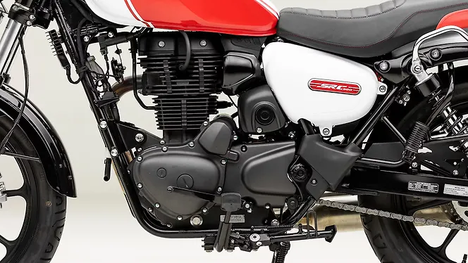 QJ Motor SRC 500 Engine From Left
