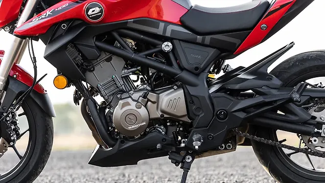 QJ Motor SRK 400 Engine From Left