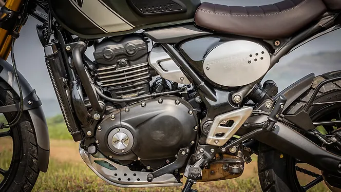 Triumph Scrambler 400 X Engine From Left