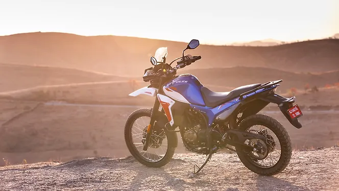 Hero Xpulse 210 Left Rear Three Quarter