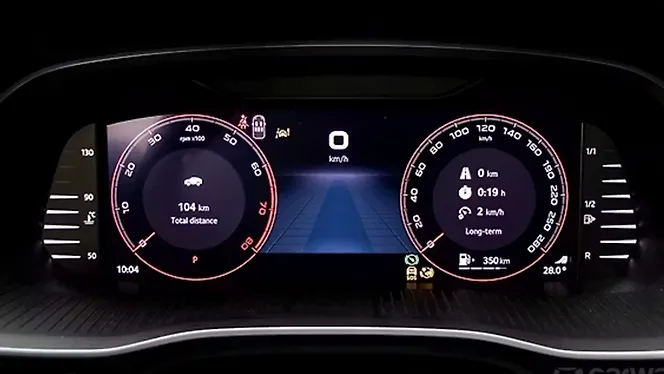 Skoda Octavia Facelift Instrument Cluster