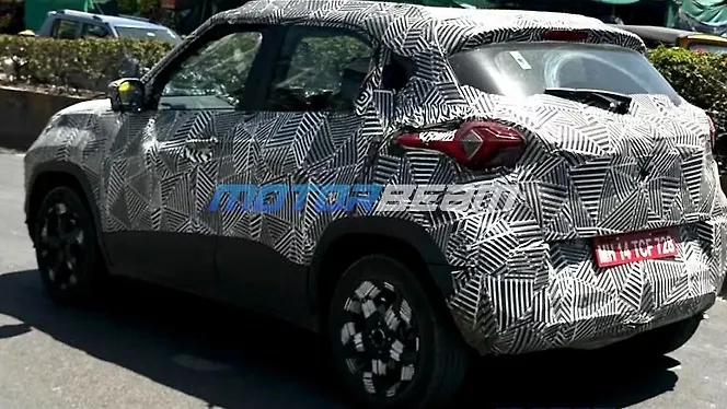 Tata Punch facelift Left Rear Three Quarter