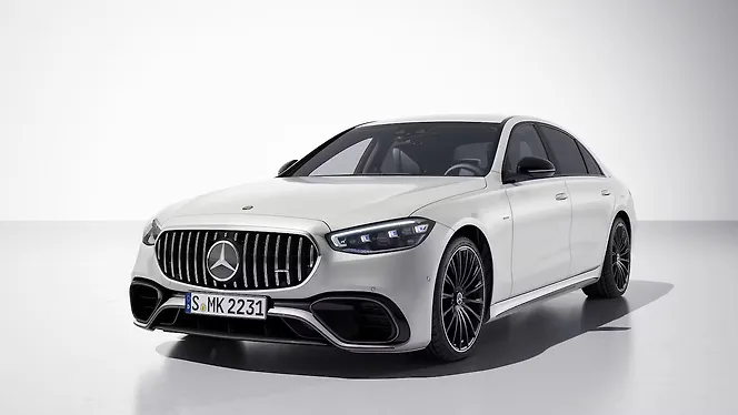 मर्सिडीज़ बेंज़ AMG S 63 E परफ़ॉर्मेंस लेफ्ट फ्रंट थ्री क्वार्टर