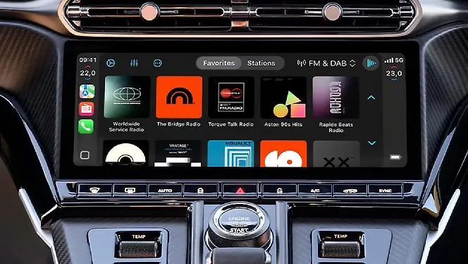 Aston Martin Vantage Infotainment System