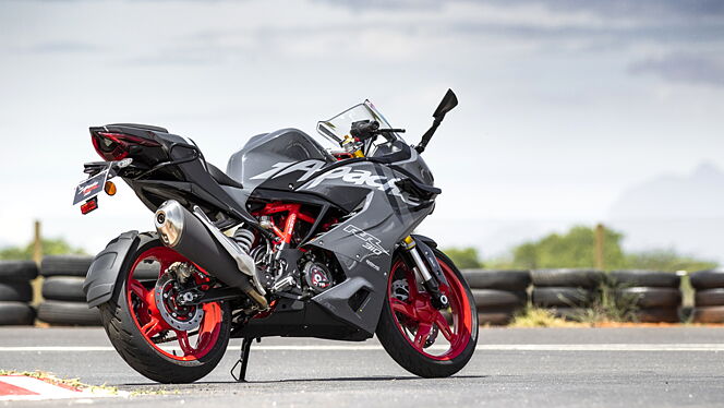 TVS Apache RR 310 Right Rear Three Quarter