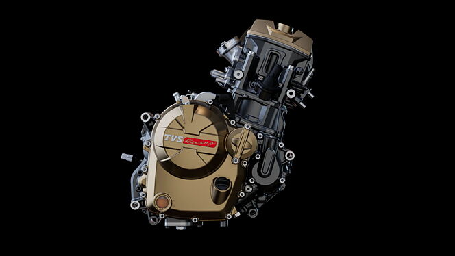 TVS Apache RTX Engine From Right