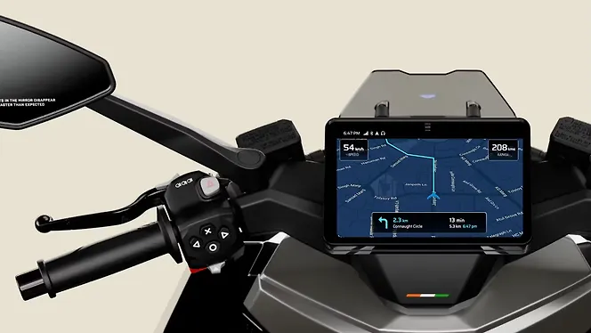 Ultraviolette Tesseract TFT Touchscreen Instrument Cluster