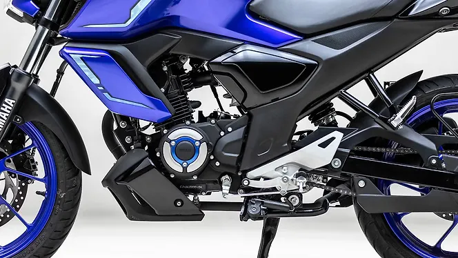 Yamaha FZ S Hybrid Engine From Left