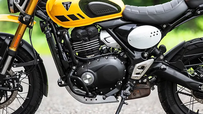 Triumph Scrambler 400 XC Engine From Left