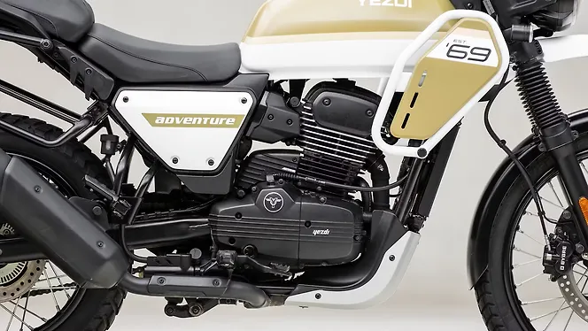 Yezdi Adventure Engine From Right