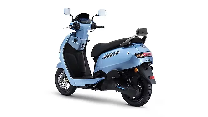 TVS iQube Left Rear Three Quarter