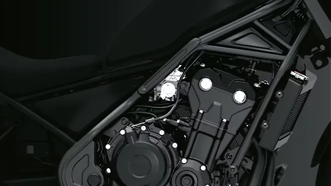 Honda Rebel 500 Engine From Right