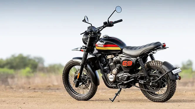 Yezdi Scrambler Left Rear Three Quarter