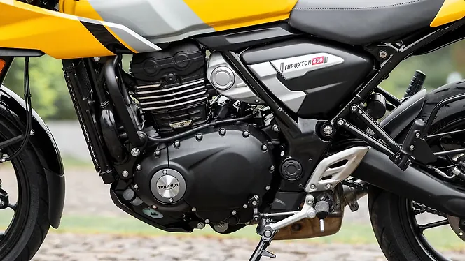 Triumph Thruxton 400 Engine From Left