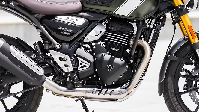 Triumph Scrambler 400 X Engine From Right