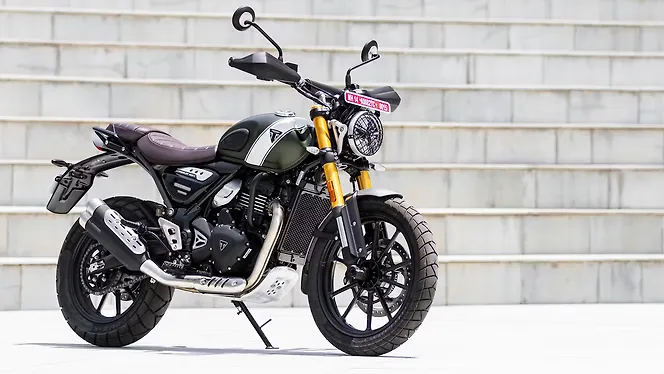 Triumph Scrambler 400 X Right Front Three Quarter