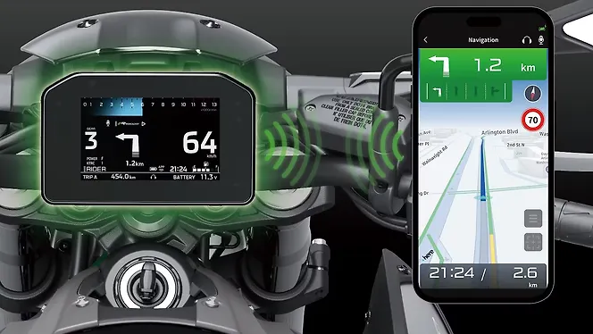 Kawasaki Z900 Turn by Turn Navigation