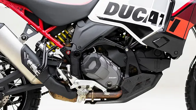 Ducati DesertX Engine From Right