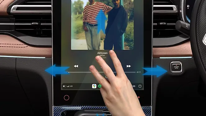 MG Hector Facelift Infotainment System