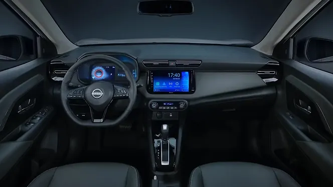 Nissan Tekton premium interior dashboard with large touchscreen