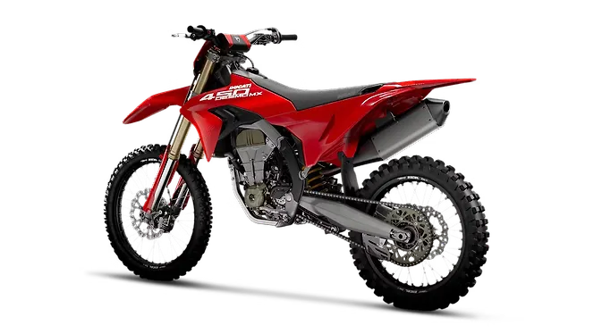 Ducati Desmo450 MX Left Rear Three Quarter