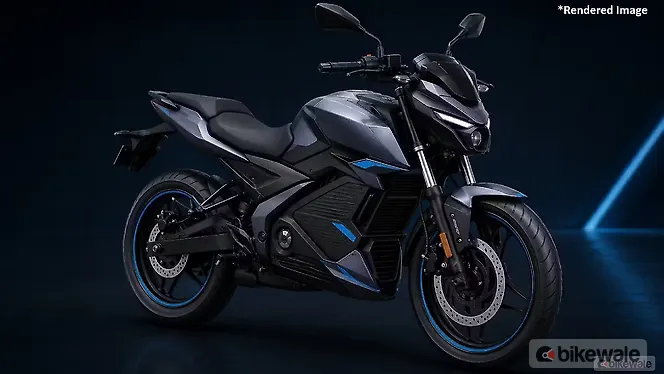 Bajaj Electric Motorcycle Right Front Three Quarter